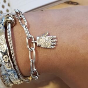 Cleopatra's Bling Silver Marillac Angel Bracelet